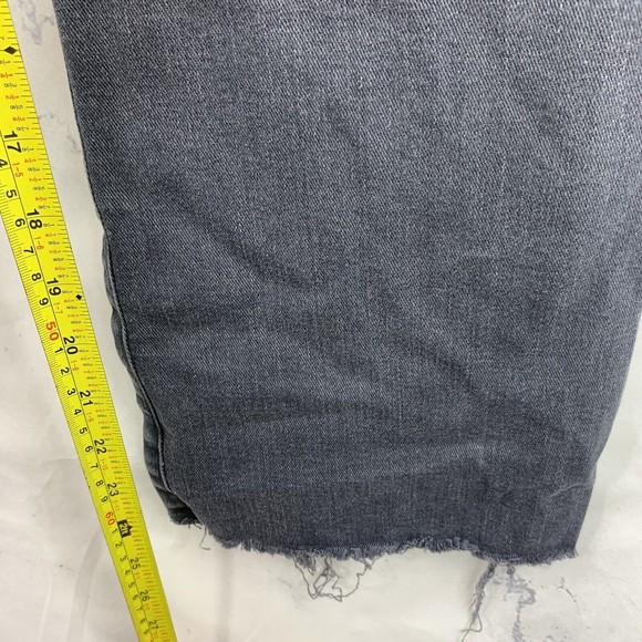 Joe’s Jeans Sz 28  The Callie Velvet Trim High Waist Crop Bootcut Jeans Gray - Picture 13 of 16